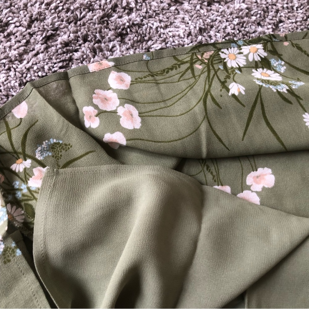 Reformation Olive Floral Bustier Midi Dress - Picture 7 of 8